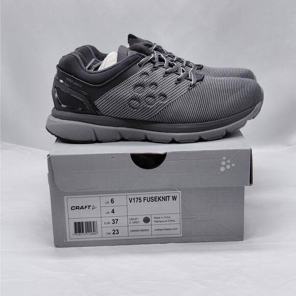 Craft V175 Fuseknit W Running Shoes Sneakers Women’s 6 Gray Vibram Megagrip - Picture 1 of 13